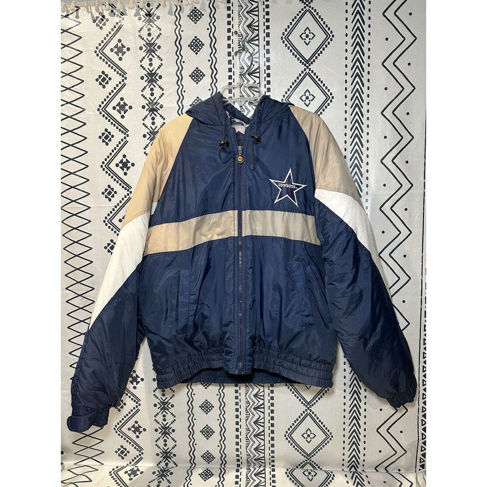 Vintage NFL‎ GameDay By Turbo Sportsware Dallas Cowboys Puffer Jacket Size L